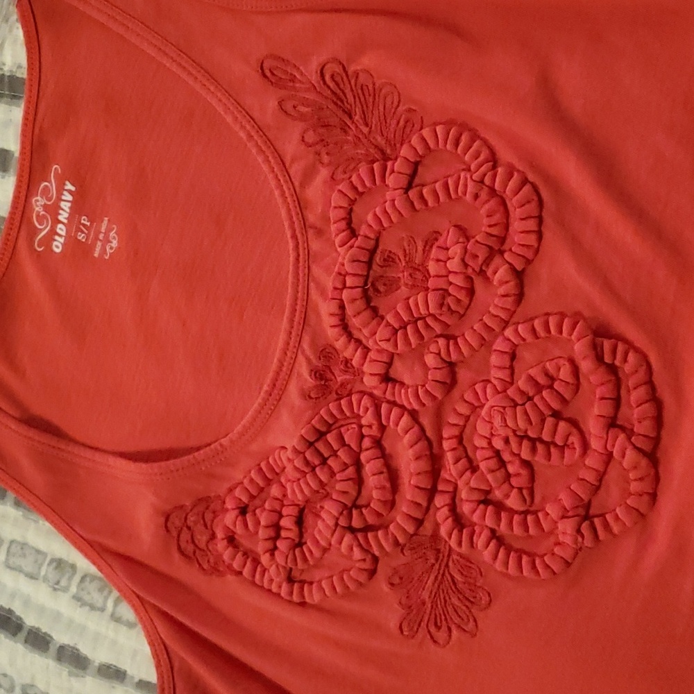 Old Navy Coral tank top Sz Sm